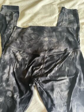 lululemon athletica Black & Gray Cloud Wash High-Rise Leggings